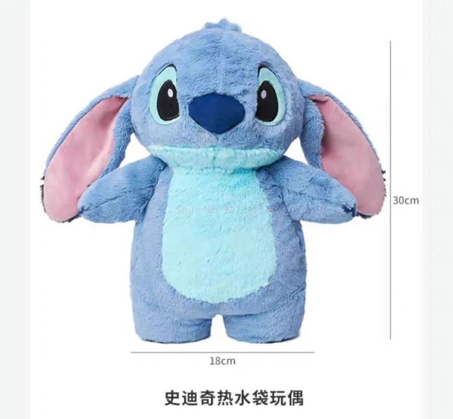 Stitch Hot Water Bag Lilo & Stitch Plush Hand Warmer Heat Therapy Stuffed Animal Pain Relief Cramps Comfort Winter Plushie Bottle