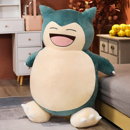 GIANT Snorlax Plush 200cm Large Life Size Pokemon Anime Stuffed Animal Toys Giant Big Plushie Kawaii Semi-finished Video Game Pillow Gift for Children