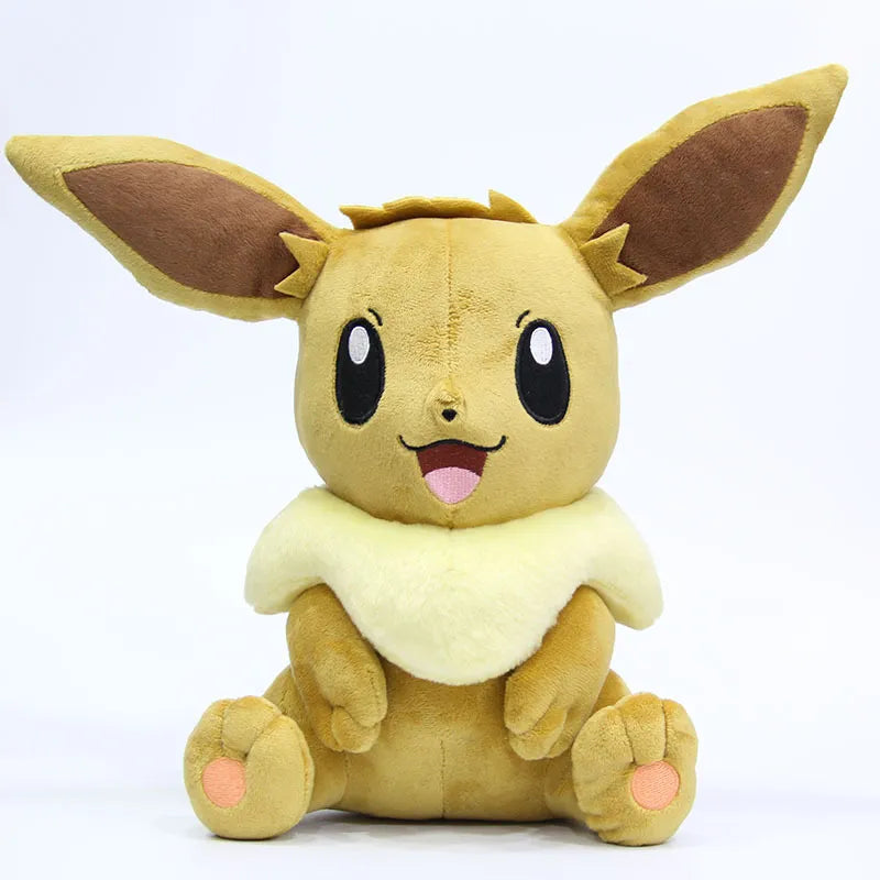 30cm Pokemon Eevee Plush Toys Cartoon Cute Anime Elf Plush Doll Soft Stuffed Kawaii Eevee Pillow Birthday Gift For Children Kids