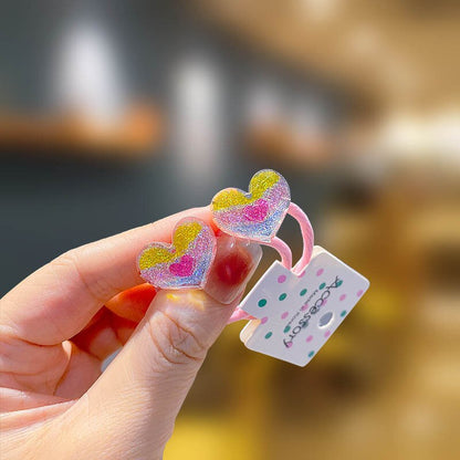 Children Sequins Floral Elastic Hair Bands Rubber Band Hair Tie Princess Kawaii Hair Rope Headwear Girls Kids Hair Accessories
