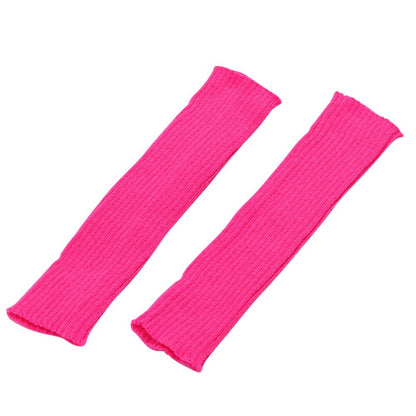 Japanese Lolita White Black Leggings Leg Warmers Women Girls Kawaii Knitted Socks Boot Cuffs Warm Foot Cover