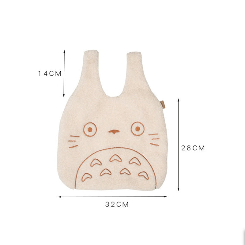 Canvas Tote Bags for Women Corduroy Large Ladies Cotton Cloth Handbag Cartoon Print Female Shoppers Fashion Fabric Purse