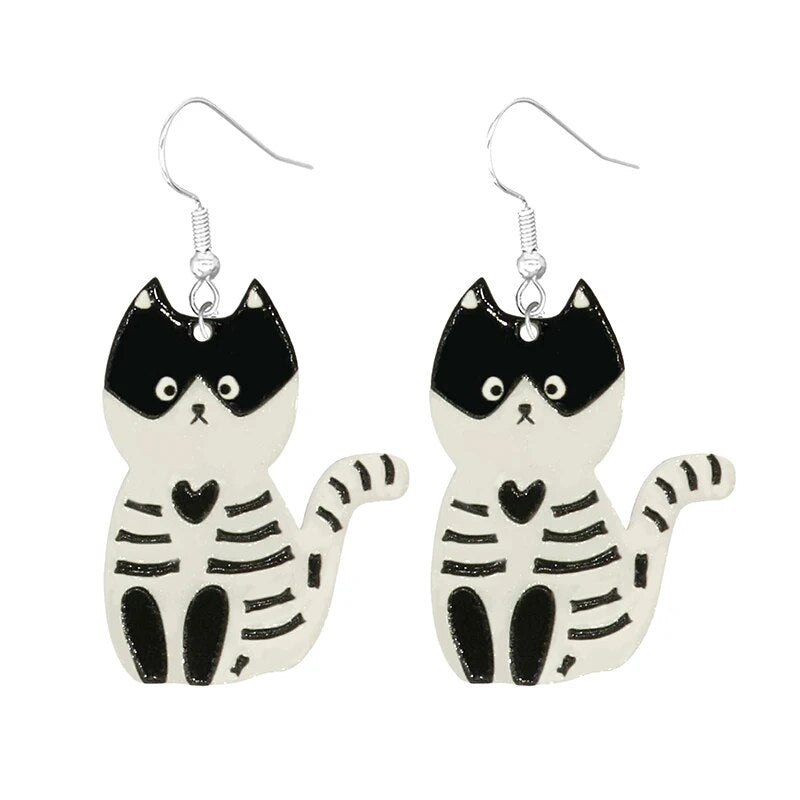 Earring For Women Resin Drop Funny Custom Cute Girls Gift Eardrop Kids Animal Duck Rabbit Flamingo Bird Jellyfish Cat