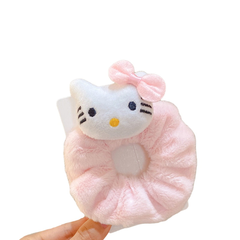 12cm Sanrio Cartoon Plush Toy Kawaii Kuromi Hello Kitty My Melody Cinnamoroll Plushies Soft Stuffed Animal Doll Pendant Toys Girl Kids Xmas Gift