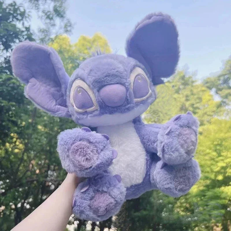 Kawaii Disney Lilo and Stitch Purple Plush Plushie Valentine Cute Soft Pixar Stich Dolls Stuffed Angel Toys for Children Gift