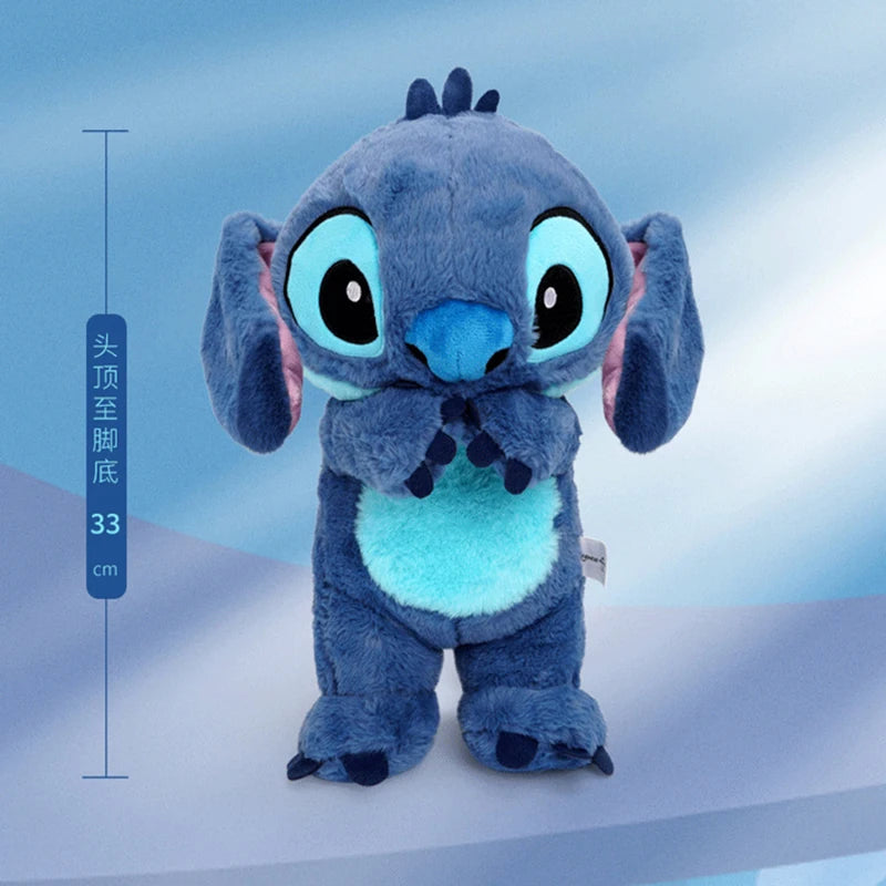 Genuine Disney Lilo & Stitch Plush Toy Doll Sitting Stitch Stuffed Soft Toy Car Pillow Comforting Toy Kids Xmas Birthday Gift