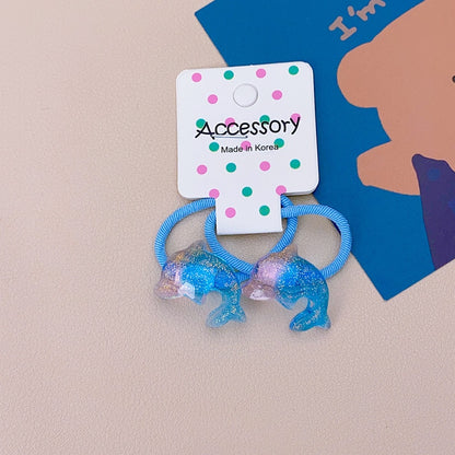 Children Sequins Floral Elastic Hair Bands Rubber Band Hair Tie Princess Kawaii Hair Rope Headwear Girls Kids Hair Accessories