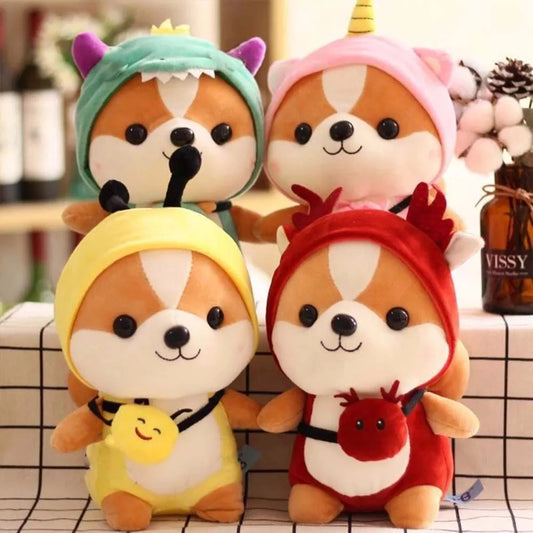 Creative Squirrel Doll Cute Dinosaur Plush Toy Doll Cosplay Female Birthday Gift Doll