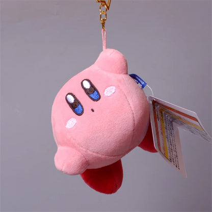 Fashion Star Kirby Plush Toys Keychain Chilkdren Toy Cute Pink Kirby Keychain Car Pendant Key Chain Woemen Keychains Toys Gifts