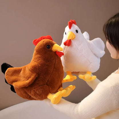 Chicken Stuffed Animal Cute Realistic Chick Plush Toy Simulation Rooster Plushies Hen Soft Doll Stardew Valley Video Game Kawaii Children's Gift Toy