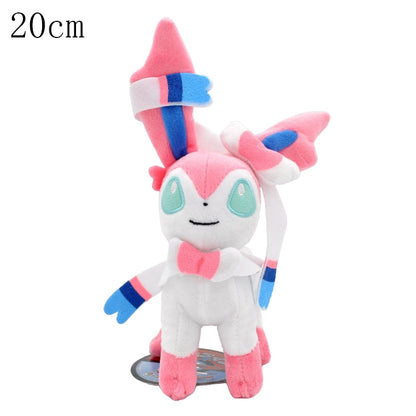 Pokémon Eeveelution Plushies Set Eevee Flareon Vaporeon Jolteon Espeon Umbreon Glaceon Leafeon Sylveon Evolution Collectible Stuffed Plush Doll Toy Christmas Gift