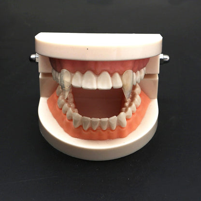 Adult Kids Halloween Vampire False Teeth Horrific Party Costume Transparent Dentures Cosplay Fangs Resin Fangs Free Shipping