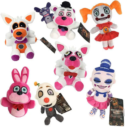 40 Style 18-20cm FNAF Plush Toys Five Night At Freddy Bear Bonnie Chica Baby Ballora Foxy Plush Stuffed Toys Doll Gifts