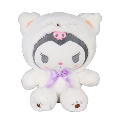 10-15cm Sanrio Plush Stuffed Animal Plushies Toys Cartoon Anime Figure Kuromi My Melody Cinnamoroll Cute Dolls Baby Birthday Gifts Kawali Decor