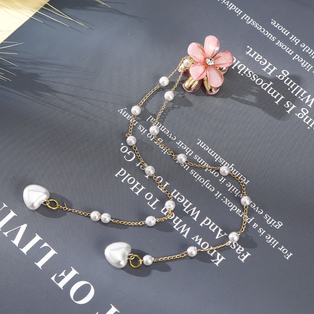 Butterfly Hairpins New Korean Yarn Elegant Metal Tassel Long Hair Clips For Women Hanfu Antique Party Hair Accessories