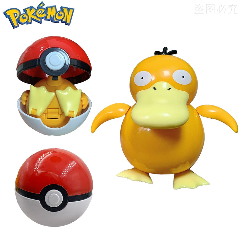 Poké Ball Catch & Battle Set: Pokémon Action Figures Pikachu Charizard Blastoise Venusaur Mewtwo Eevee Gyarados Collectible Toy Model Gift