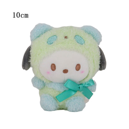 10-15cm Sanrio Plush Stuffed Animal Plushies Toys Cartoon Anime Figure Kuromi My Melody Cinnamoroll Cute Dolls Baby Birthday Gifts Kawali Decor