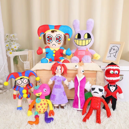 Anime Game The Amazing Digital Circus Clown Plush Toy Cute Cartoon Soft Stuffed Doll Plushie Funny Collection Kid Birthday Gift