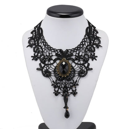 Fashion Black Velvet Chokers Necklaces Punk Style Statement Crystal Love Hearts Necklace For Women Party Jewelry