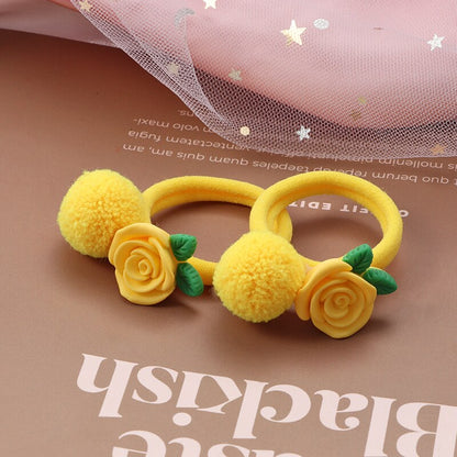 2Pcs New Cartoon Animals Hair bands Girls Nylon Elastic Rubber Band Hair Ring Headbands Cute Kids Headwear Hair accessories Gift