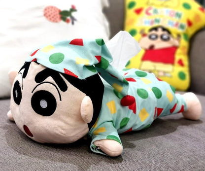 Crayon Shin-Chan Plush Toy Boo-Chan Tissue Box Stuffed Animal Plushies Bag Pendant Keychain Cartoon Anime Cute Accessories Boy Girl Birthday Gifts