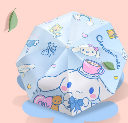 Cinnamoroll Umbrella Sunscreen UV Protection Sunny and Rainy Dual-use Women's Fully Automatic Folding Umbrella Sunshade