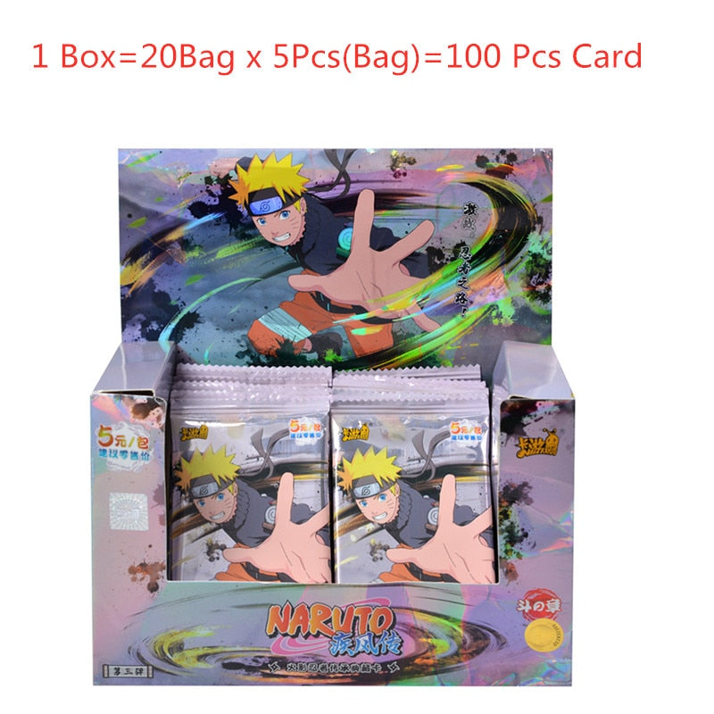 KAYOU Anime Original Naruto Cards Chapter Of The Array Box Added SE Ninja World Collection Cards Toy For Children Christmas Gift