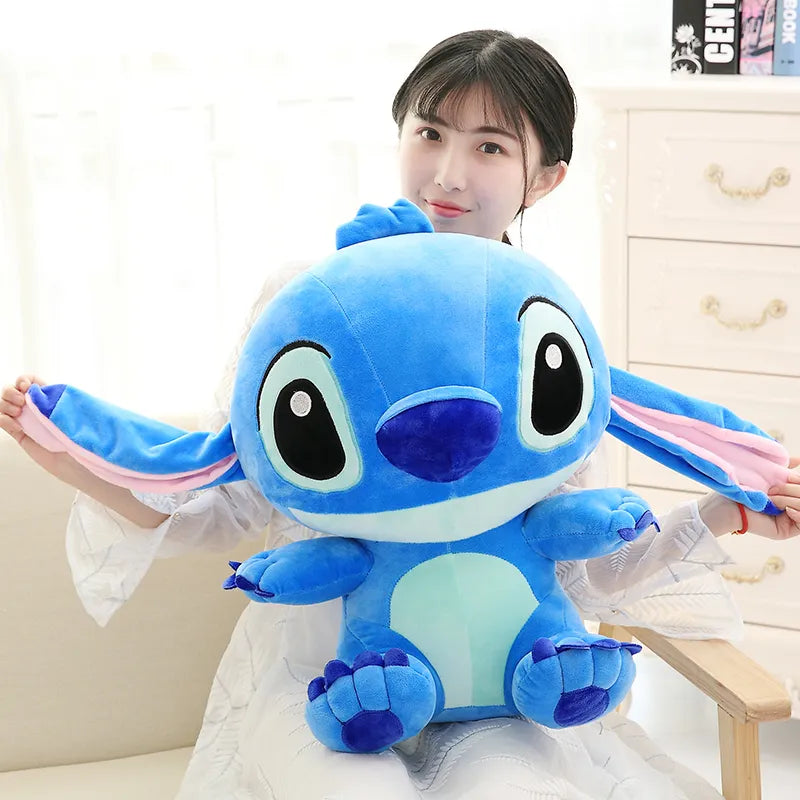 35-65cm Genuine Disney Kawaii Large Stitch Plush Toy Cute Anime Peripheral Plush Stuffed Doll Children's Birthday Christmas Gift