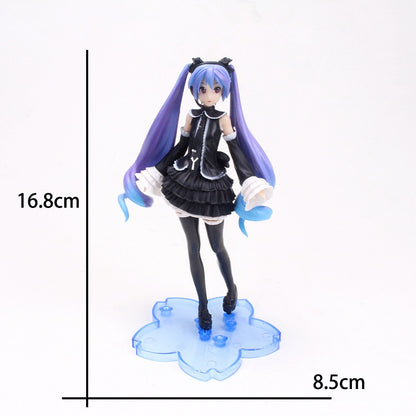 New Anime Hatsune Miku Action Figure Miku Kawaii Collection Model Pink Sakura kawaiii Doll Collectible Model Toys Cake Decor