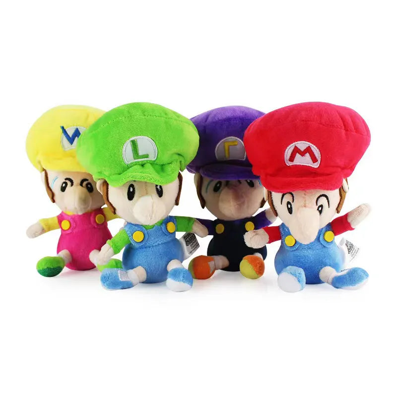 Baby Mario Plush Toys Super Mario Bros Stuffed Animals Plushies Princess Peach Daisy Rosalina Luigi Waluigi Wario Doll Rare Video Game Party Stuffies Toys