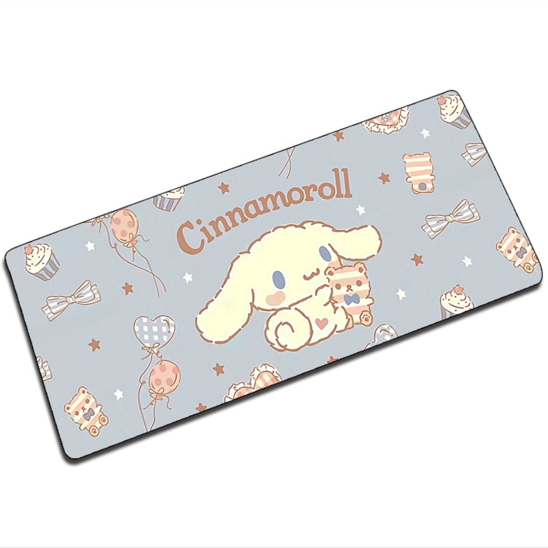 Mouse Pad Gaming Cinnamorol Deskmat Cute 900x400 Kawaii Computer Accessories Desk Mat Pads Gamer Large Carpet Mousepad Game Mats