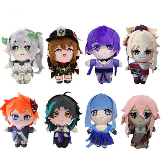 23cm Genshin Impact Project Cartoons Anime Game Character Stuffed Plush Doll Birthday GiftsToys For Kids