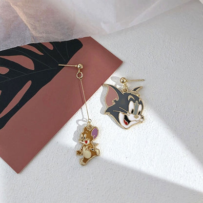 Funny Anime Original Earrings Fun Korean Fashion Designer Cartoon Hoop Aesthetic Summer Cute Kawaii Accessories Jewelry Women's