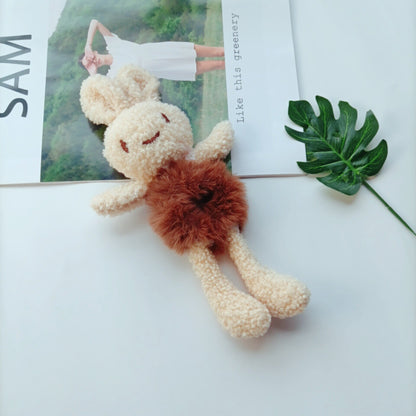New Korean Cute Net Red Super Cute Girl Cartoon Doll Head Rope Female Hair Rope Three-dimensional Animal Hair Circle