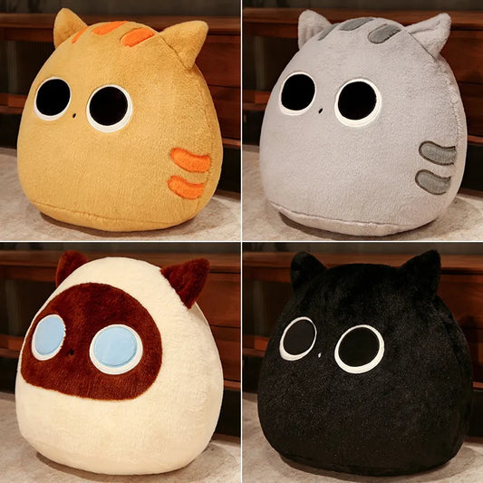 Plush Cat 10cm Lovely Cartoon Dolls Stuffed Soft Animal Kitten Plush Pillow Toys Kawaii White Black Cat Gift for Children Girls
