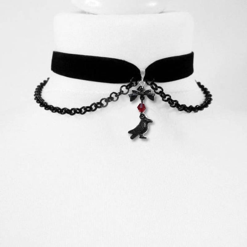 Velvet moon  stars choker Moon And Stars Chain Choker Kawaii Pastel Pink Velvet Chain fashion delicacy women