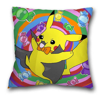 45x45cm Pokemon Cushion Cover Pikachu Meowth Poke Ball Charmander Kawaii Anime Pillowcase Anime Figure Decor Sofa Pillow Cover