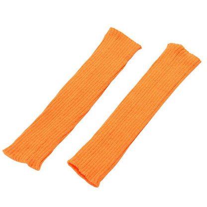 Japanese Lolita White Black Leggings Leg Warmers Women Girls Kawaii Knitted Socks Boot Cuffs Warm Foot Cover