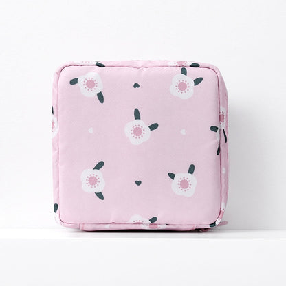 Women Tampon Storage Bag Cute Waterproof Sanitary Pad Organizer Bag Lipstick Key Earphone Data Cables Coin Purse Storage Bag