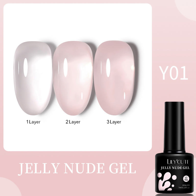 LILYCUTE 7ML Gel Nail Polish Nude Vernis Semi-Permanent Nail Polish For Nails Soak Off UV LED UV Gel DIY Nail Art Gel Varnishes