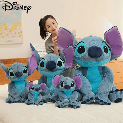 Disney Large Size Lilo&Stitch Plush Stuffed Doll Kawaii Animal Cartoon Couple Sleepingpillow Softmaterial Toy Birthday Gift