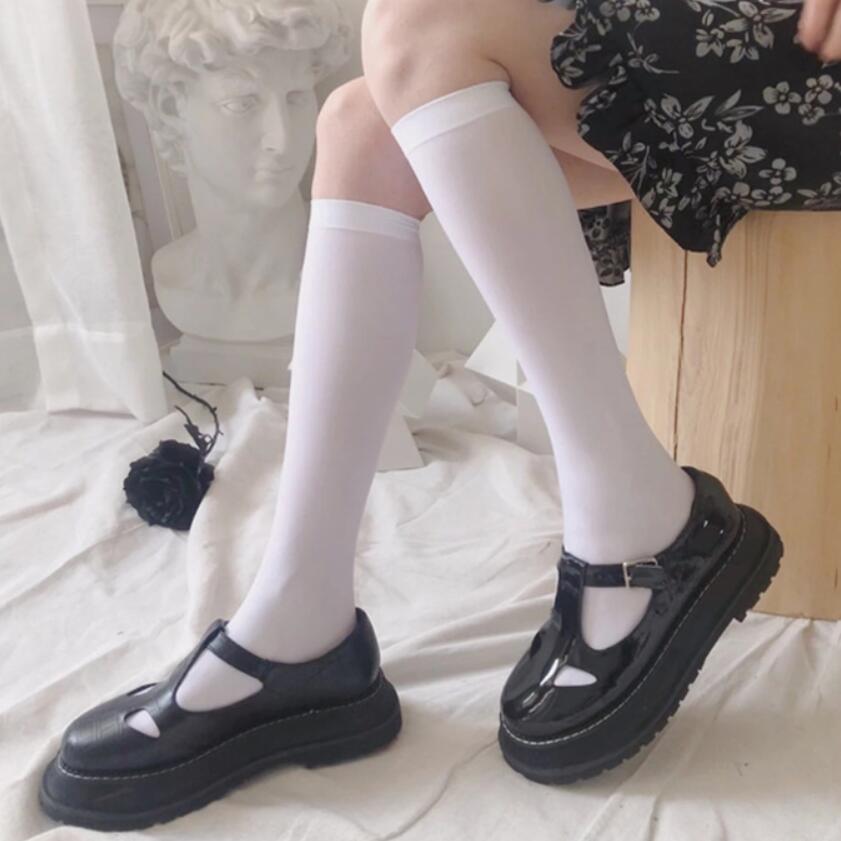 Gothic Women's Striped Leg Warmers Lolita Long Socks Knitted Leggings Japanese Sweets Winter Socks Kawaii Arm Ankle Warmers
