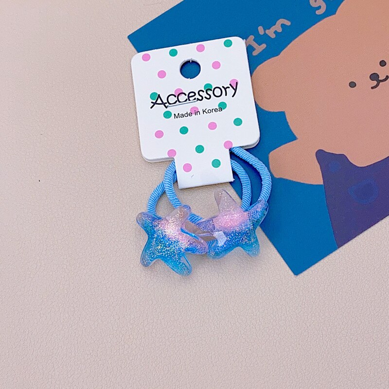 Children Sequins Floral Elastic Hair Bands Rubber Band Hair Tie Princess Kawaii Hair Rope Headwear Girls Kids Hair Accessories