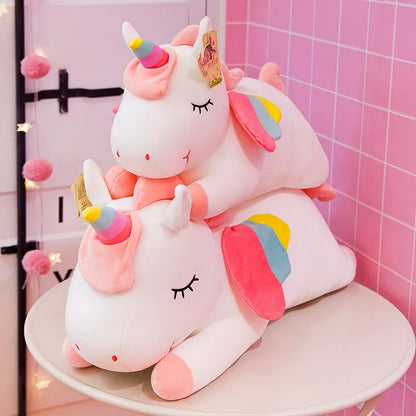 Giant Kawaii Unicorn Plush Toys Soft Stuffed Dolls Animal Horse Sleeping Pillow For Boys Girls Birthday Gift Kids Toy