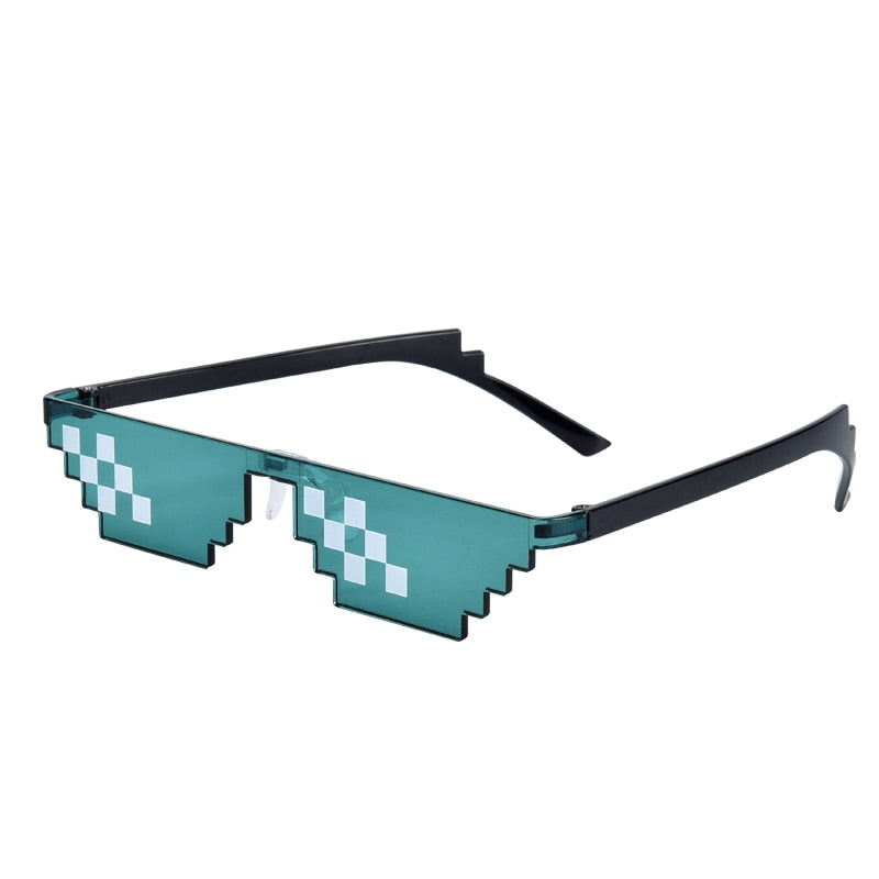 Free shipping sunglasses forced two dimensional animation bungee funny pixel code decorative glasses