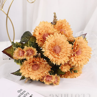 Fake Sunflower Gerbera Artificial Gerbera Wedding Decoration Fake Flower Realistic Plant Home Decoration Shooting Props