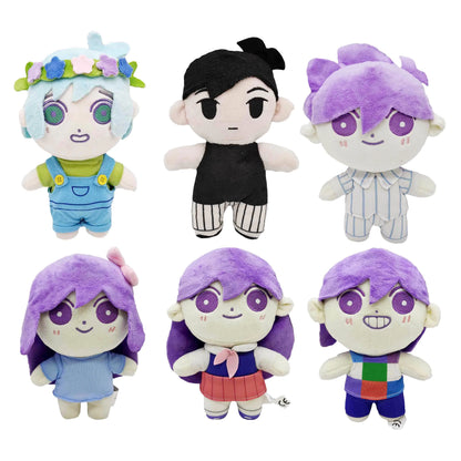 Basil Plushie 8" Omori Plush Toys Aubrey Kel Mari Hero Thistle Stuffed Animal Soft Doll Video Game Figures Merch Cute Kawaii Gifts