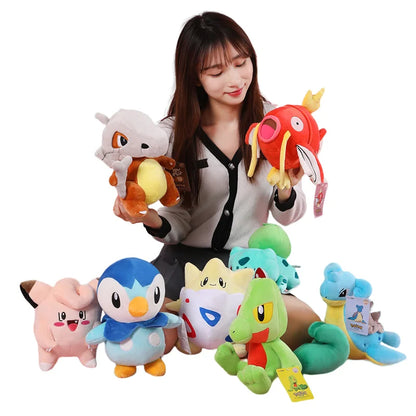 Original Pokemon Plush Toy Pikachu Snorlax Bulbasaur Gengar Kyogre Piplup Charizard Plush Stuffed Doll Toy Kid Gift