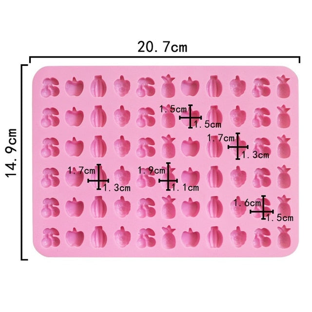 Gummy Bear Mold Silicone Chocolate Mold with Dropper DIY Dinosaur/Bear/Heart and Mini Donuts Valentine's Day Party Baking Mold