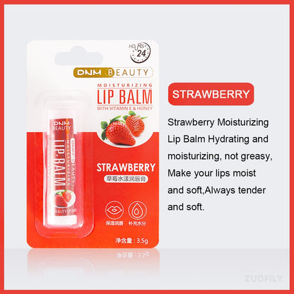 Fresh Fruit Lip Balm Lip Oil Moisturizing Clear Transparent Lipstick Long Lasting Hydrating Lipgloss Cosmetic Lip Gloss Base Gel